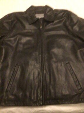 Men's Black Leather Jacket